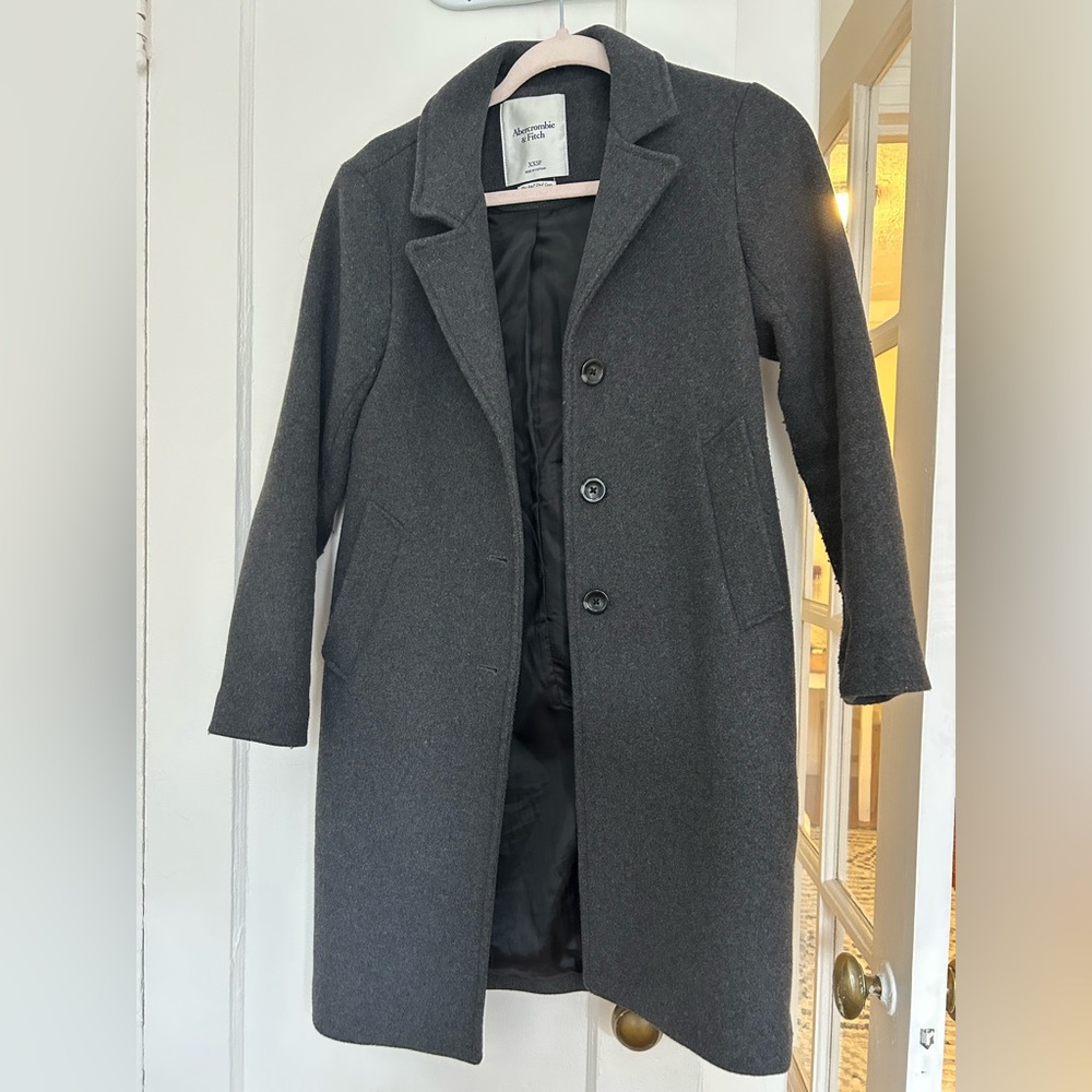 Abercrombie & Fitch Charcoal Trench Coat